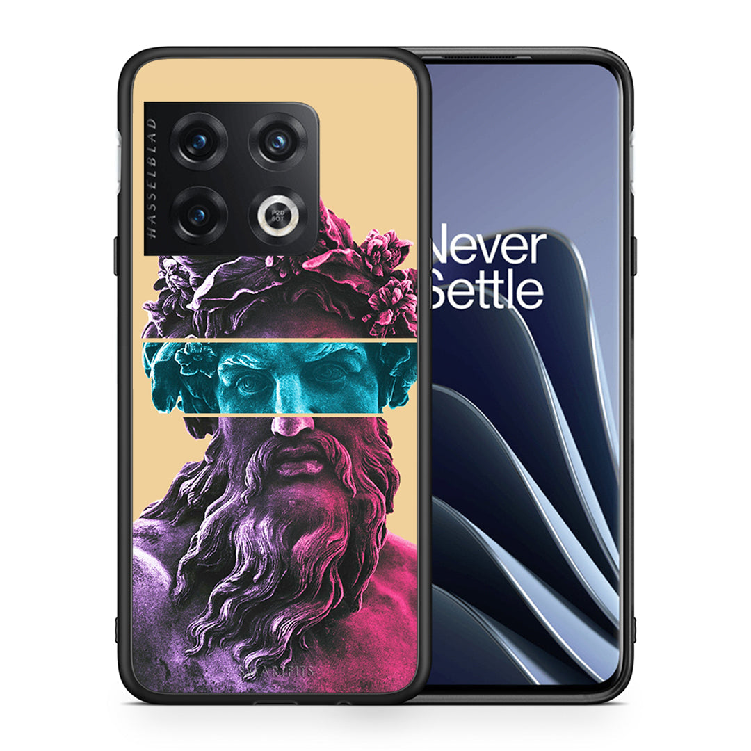 Θήκη Αγίου Βαλεντίνου OnePlus 10 Pro Zeus Art από τη Smartfits με σχέδιο στο πίσω μέρος και μαύρο περίβλημα | OnePlus 10 Pro Zeus Art case with colorful back and black bezels