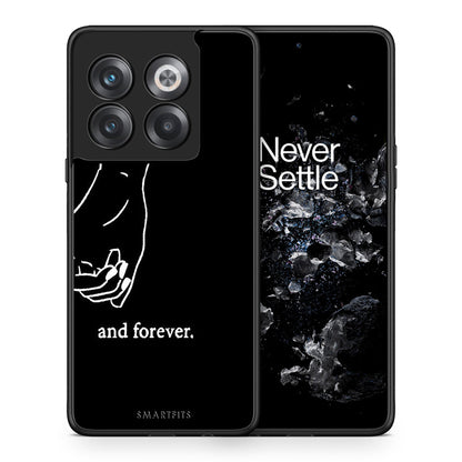 Θήκη Αγίου Βαλεντίνου OnePlus 10T Always & Forever 1 από τη Smartfits με σχέδιο στο πίσω μέρος και μαύρο περίβλημα | OnePlus 10T Always & Forever 1 case with colorful back and black bezels