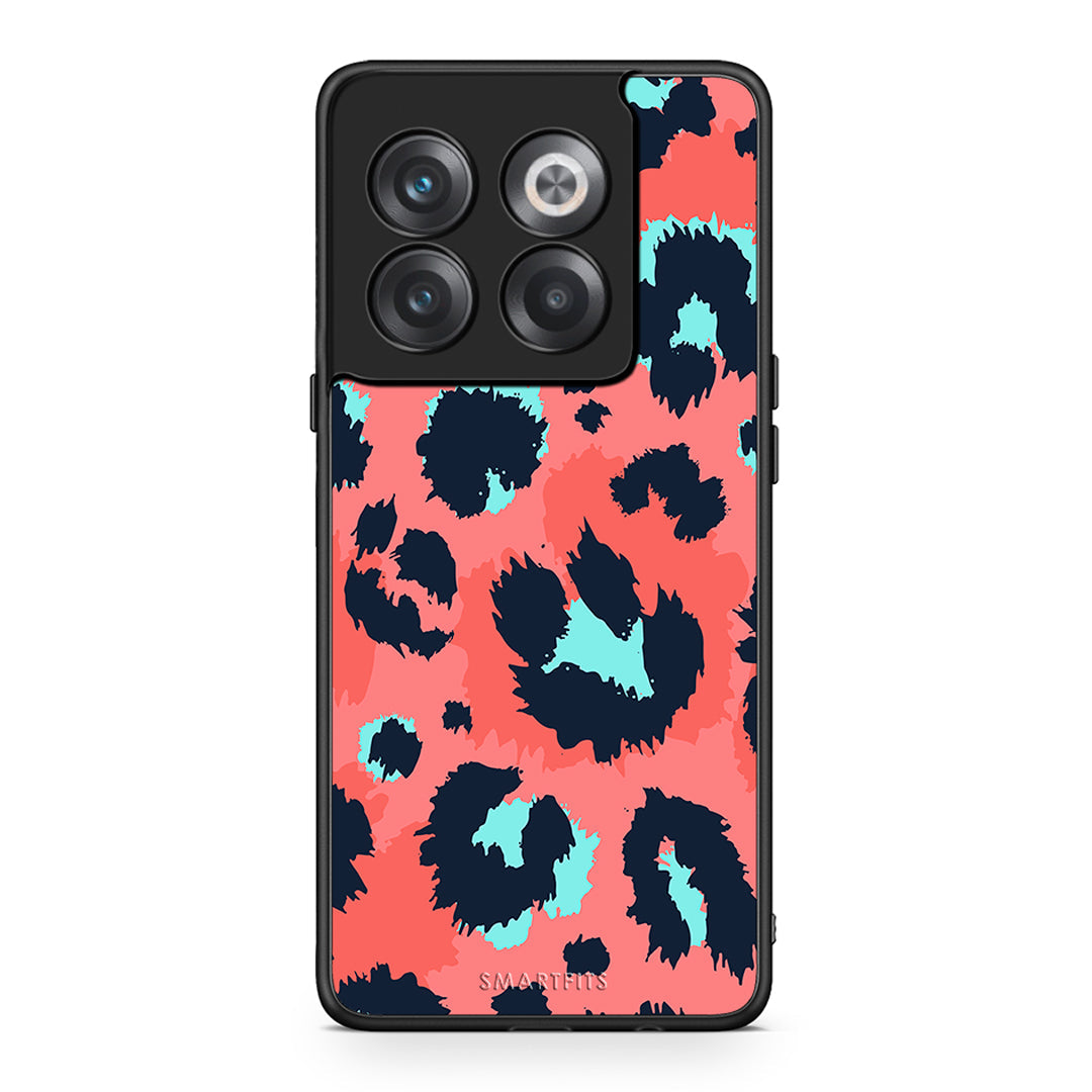 22 - OnePlus 10T Pink Leopard Animal case, cover, bumper
