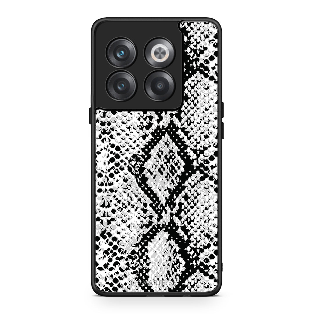 24 - OnePlus 10T White Snake Animal case, cover, bumper