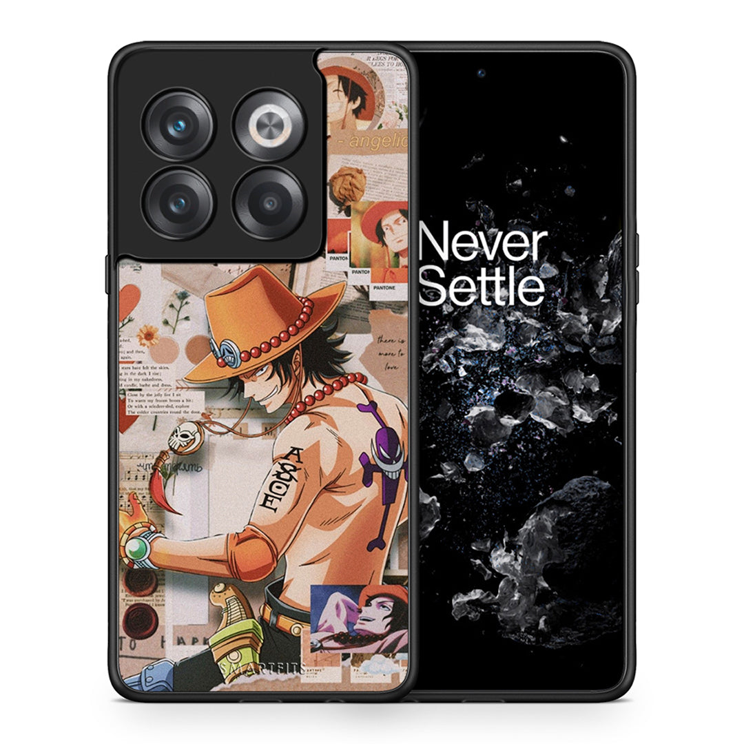 Θήκη OnePlus 10T Anime Collage από τη Smartfits με σχέδιο στο πίσω μέρος και μαύρο περίβλημα | OnePlus 10T Anime Collage case with colorful back and black bezels