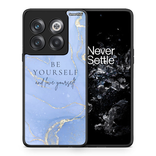 Θήκη OnePlus 10T Be Yourself από τη Smartfits με σχέδιο στο πίσω μέρος και μαύρο περίβλημα | OnePlus 10T Be Yourself case with colorful back and black bezels