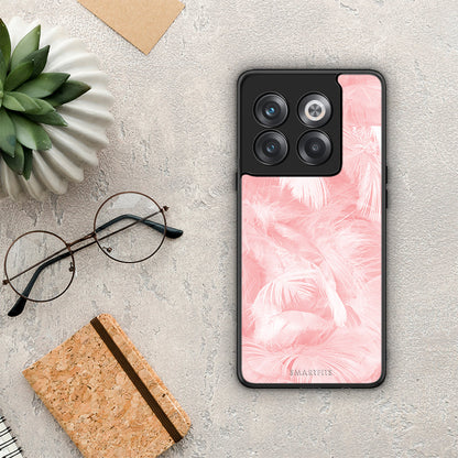 Boho Pink Feather - OnePlus 10T θήκη