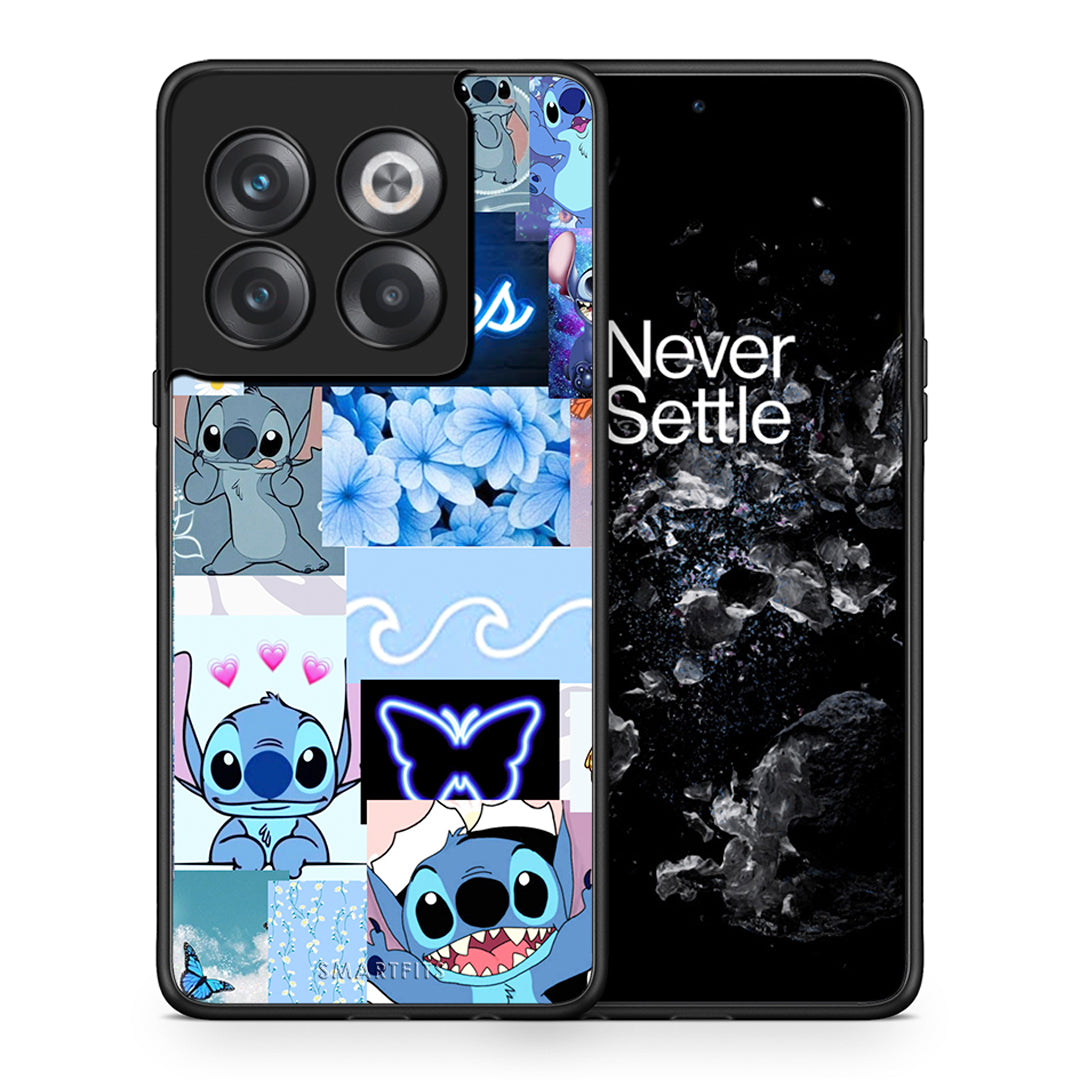 Θήκη Αγίου Βαλεντίνου OnePlus 10T Collage Good Vibes από τη Smartfits με σχέδιο στο πίσω μέρος και μαύρο περίβλημα | OnePlus 10T Collage Good Vibes case with colorful back and black bezels