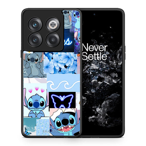 Θήκη Αγίου Βαλεντίνου OnePlus 10T Collage Good Vibes από τη Smartfits με σχέδιο στο πίσω μέρος και μαύρο περίβλημα | OnePlus 10T Collage Good Vibes case with colorful back and black bezels