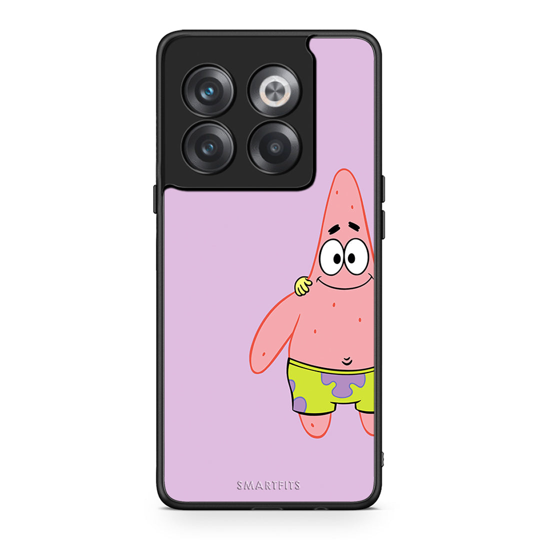 OnePlus 10T Friends Patrick θήκη από τη Smartfits με σχέδιο στο πίσω μέρος και μαύρο περίβλημα | Smartphone case with colorful back and black bezels by Smartfits