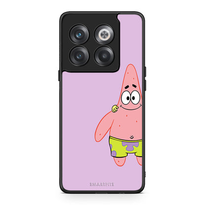 OnePlus 10T Friends Patrick θήκη από τη Smartfits με σχέδιο στο πίσω μέρος και μαύρο περίβλημα | Smartphone case with colorful back and black bezels by Smartfits