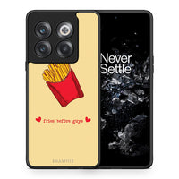 Thumbnail for Θήκη Αγίου Βαλεντίνου OnePlus 10T Fries Before Guys από τη Smartfits με σχέδιο στο πίσω μέρος και μαύρο περίβλημα | OnePlus 10T Fries Before Guys case with colorful back and black bezels