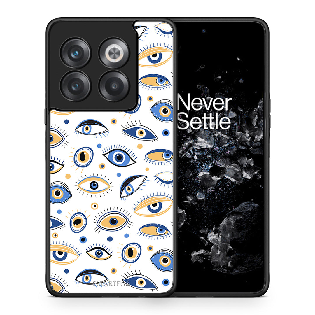 Θήκη OnePlus 10T Ftou Ftou από τη Smartfits με σχέδιο στο πίσω μέρος και μαύρο περίβλημα | OnePlus 10T Ftou Ftou case with colorful back and black bezels