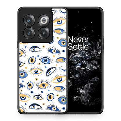 Θήκη OnePlus 10T Ftou Ftou από τη Smartfits με σχέδιο στο πίσω μέρος και μαύρο περίβλημα | OnePlus 10T Ftou Ftou case with colorful back and black bezels