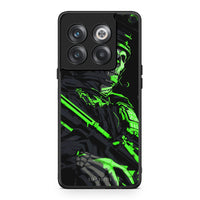 Thumbnail for OnePlus 10T Green Soldier Θήκη Αγίου Βαλεντίνου από τη Smartfits με σχέδιο στο πίσω μέρος και μαύρο περίβλημα | Smartphone case with colorful back and black bezels by Smartfits