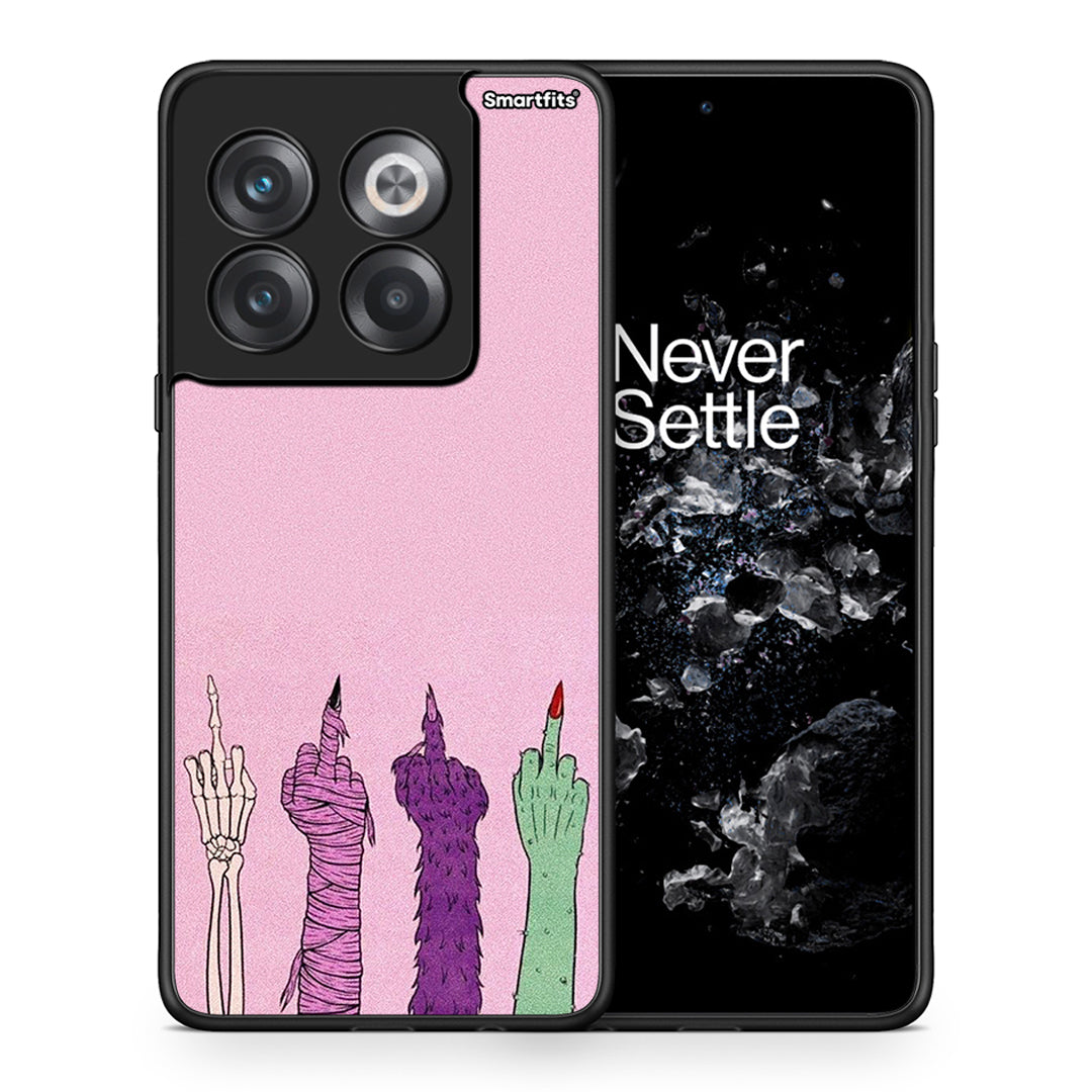 Θήκη OnePlus 10T Halloween Be A Lady από τη Smartfits με σχέδιο στο πίσω μέρος και μαύρο περίβλημα | OnePlus 10T Halloween Be A Lady case with colorful back and black bezels