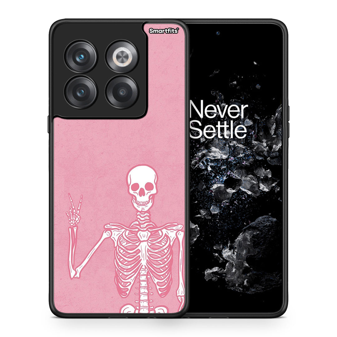 Θήκη OnePlus 10T Halloween Motivation από τη Smartfits με σχέδιο στο πίσω μέρος και μαύρο περίβλημα | OnePlus 10T Halloween Motivation case with colorful back and black bezels