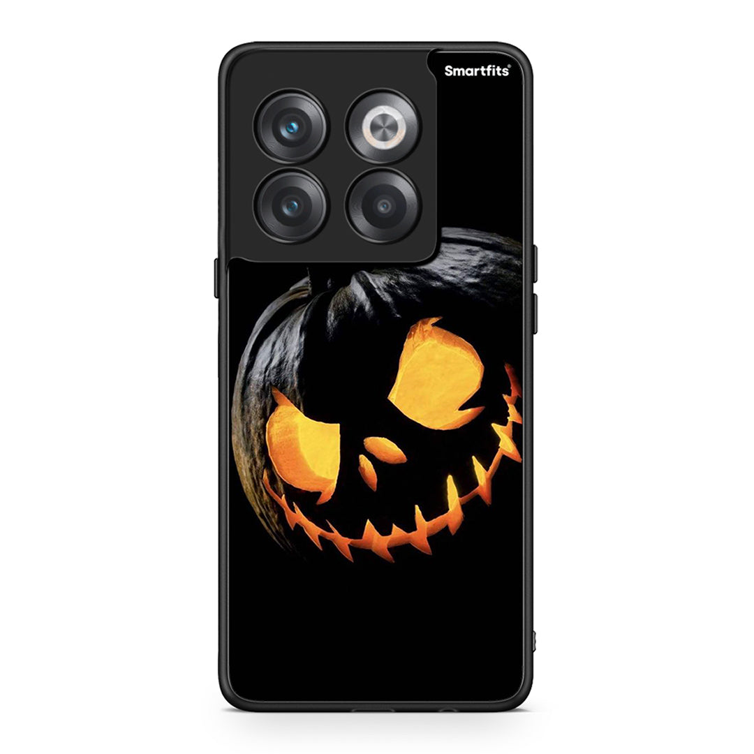 OnePlus 10T Halloween Scary Pumpkin θήκη από τη Smartfits με σχέδιο στο πίσω μέρος και μαύρο περίβλημα | Smartphone case with colorful back and black bezels by Smartfits