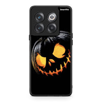 Thumbnail for OnePlus 10T Halloween Scary Pumpkin θήκη από τη Smartfits με σχέδιο στο πίσω μέρος και μαύρο περίβλημα | Smartphone case with colorful back and black bezels by Smartfits