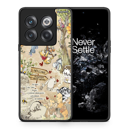 Θήκη OnePlus 10T Happy Friends από τη Smartfits με σχέδιο στο πίσω μέρος και μαύρο περίβλημα | OnePlus 10T Happy Friends case with colorful back and black bezels