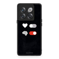Thumbnail for OnePlus 10T Heart Vs Brain Θήκη Αγίου Βαλεντίνου από τη Smartfits με σχέδιο στο πίσω μέρος και μαύρο περίβλημα | Smartphone case with colorful back and black bezels by Smartfits