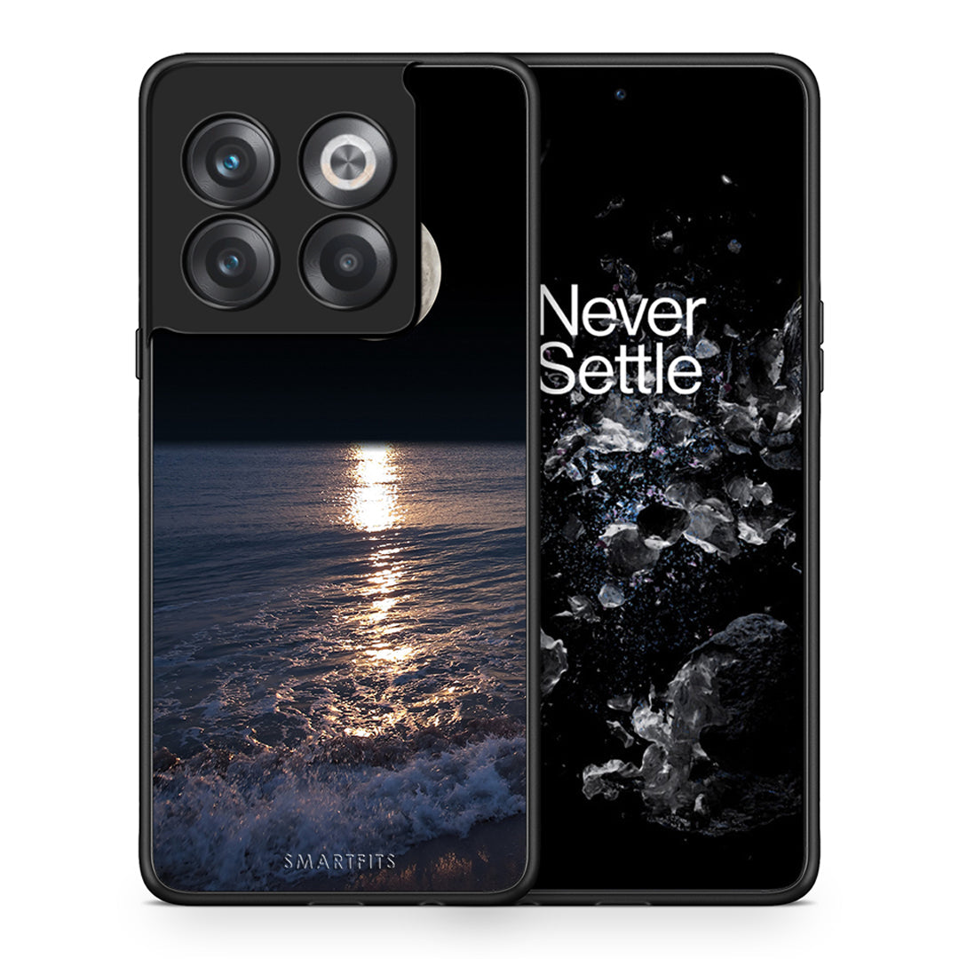 Θήκη OnePlus 10T Moon Landscape από τη Smartfits με σχέδιο στο πίσω μέρος και μαύρο περίβλημα | OnePlus 10T Moon Landscape case with colorful back and black bezels