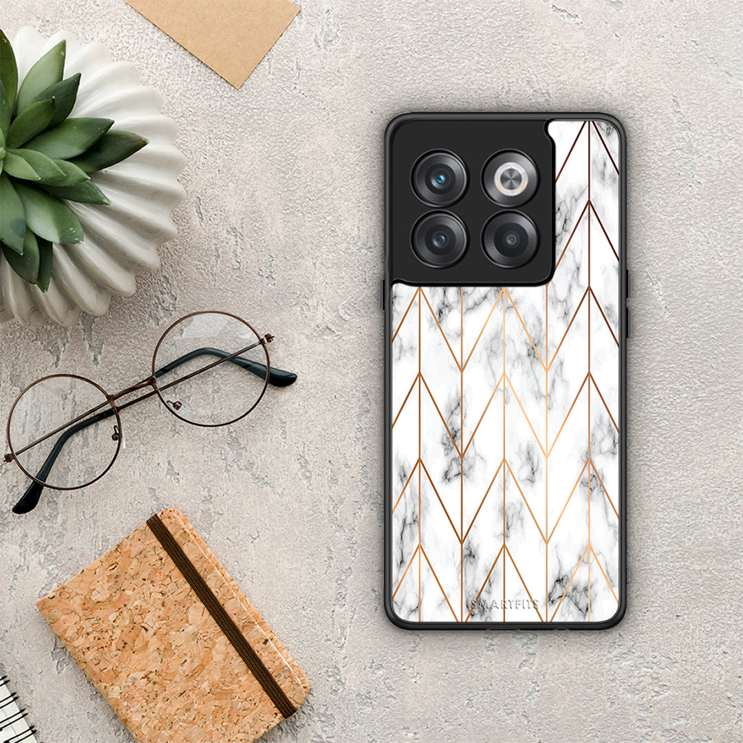 Marble Gold Geometric - OnePlus 10T θήκη