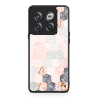 Thumbnail for 4 - OnePlus 10T Hexagon Pink Marble case, cover, bumper