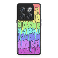 Thumbnail for OnePlus 10T Melting Rainbow θήκη από τη Smartfits με σχέδιο στο πίσω μέρος και μαύρο περίβλημα | Smartphone case with colorful back and black bezels by Smartfits