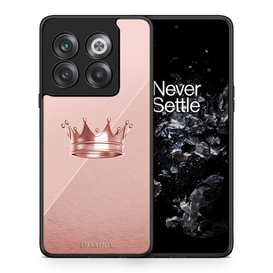 Θήκη OnePlus 10T Crown Minimal από τη Smartfits με σχέδιο στο πίσω μέρος και μαύρο περίβλημα | OnePlus 10T Crown Minimal case with colorful back and black bezels