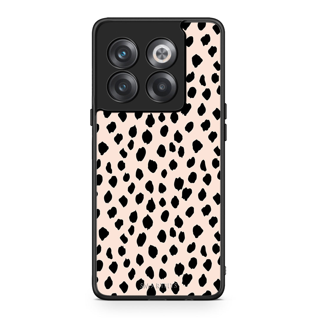OnePlus 10T New Polka Dots θήκη από τη Smartfits με σχέδιο στο πίσω μέρος και μαύρο περίβλημα | Smartphone case with colorful back and black bezels by Smartfits