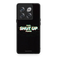 Thumbnail for OnePlus 10T OMG ShutUp θήκη από τη Smartfits με σχέδιο στο πίσω μέρος και μαύρο περίβλημα | Smartphone case with colorful back and black bezels by Smartfits