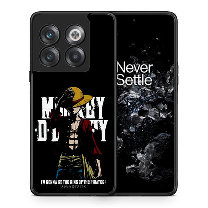 Θήκη OnePlus 10T Pirate King από τη Smartfits με σχέδιο στο πίσω μέρος και μαύρο περίβλημα | OnePlus 10T Pirate King case with colorful back and black bezels