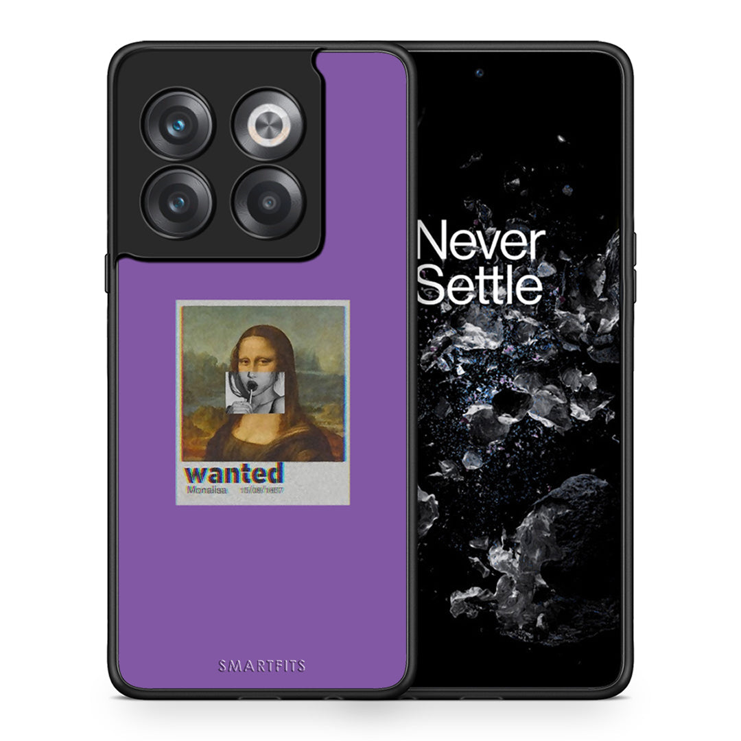 Θήκη OnePlus 10T Monalisa Popart από τη Smartfits με σχέδιο στο πίσω μέρος και μαύρο περίβλημα | OnePlus 10T Monalisa Popart case with colorful back and black bezels