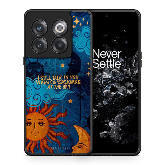 Θήκη OnePlus 10T Screaming Sky από τη Smartfits με σχέδιο στο πίσω μέρος και μαύρο περίβλημα | OnePlus 10T Screaming Sky case with colorful back and black bezels