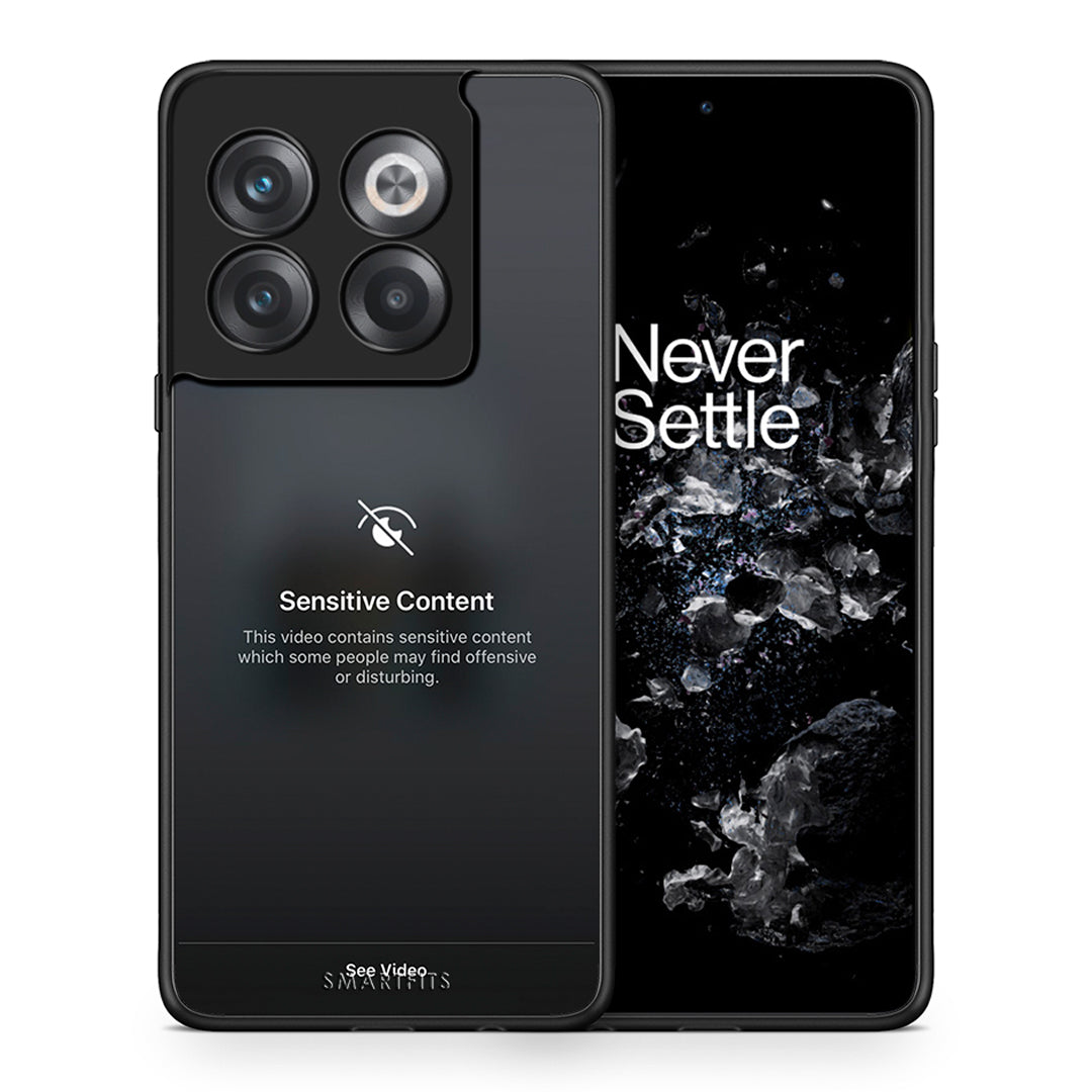 Θήκη OnePlus 10T Sensitive Content από τη Smartfits με σχέδιο στο πίσω μέρος και μαύρο περίβλημα | OnePlus 10T Sensitive Content case with colorful back and black bezels