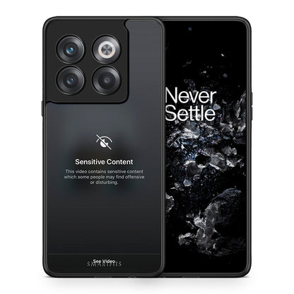 Θήκη OnePlus 10T Sensitive Content από τη Smartfits με σχέδιο στο πίσω μέρος και μαύρο περίβλημα | OnePlus 10T Sensitive Content case with colorful back and black bezels