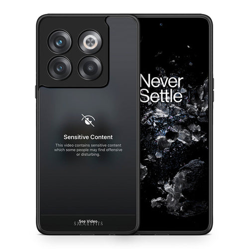 Θήκη OnePlus 10T Sensitive Content από τη Smartfits με σχέδιο στο πίσω μέρος και μαύρο περίβλημα | OnePlus 10T Sensitive Content case with colorful back and black bezels