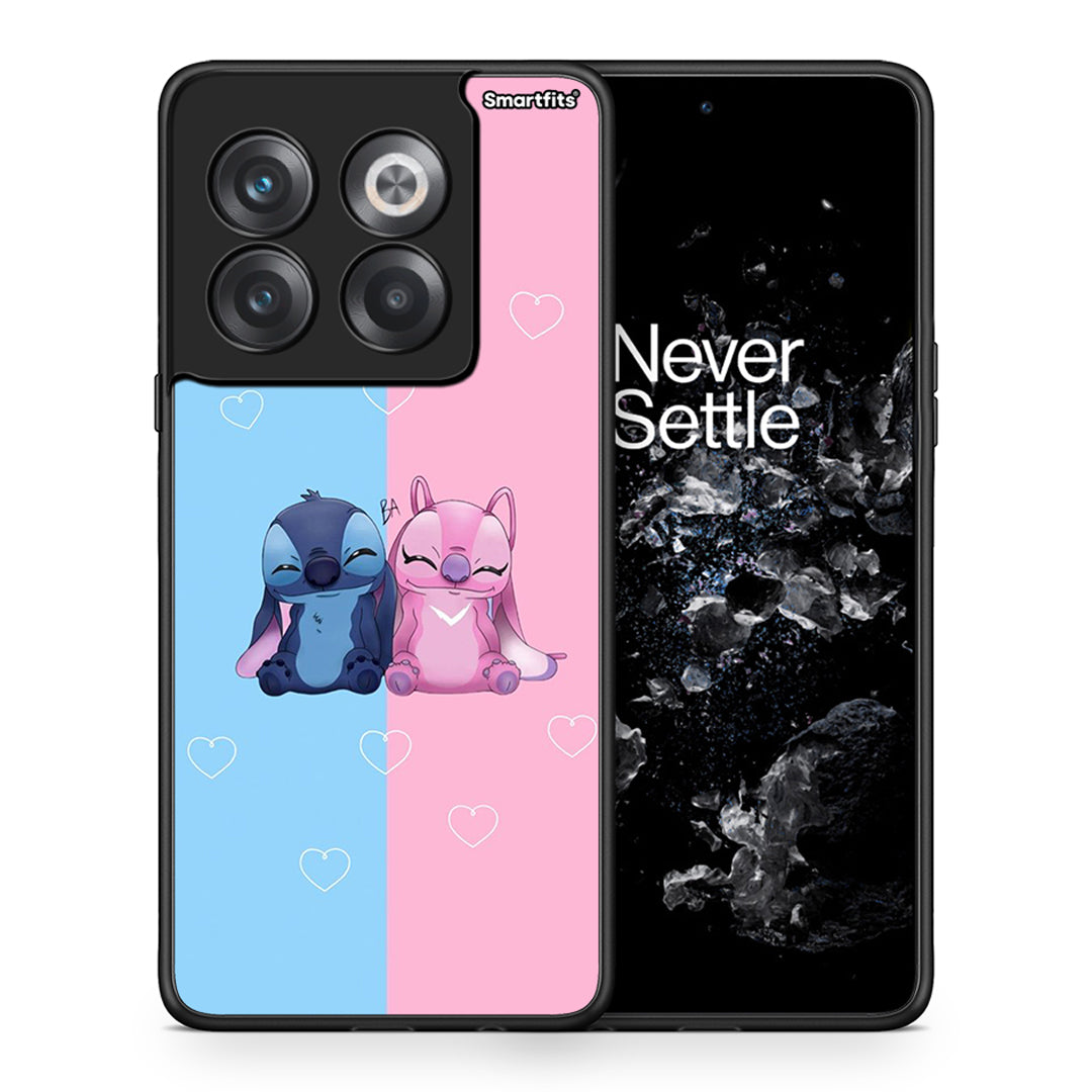 Θήκη OnePlus 10T Stitch And Angel από τη Smartfits με σχέδιο στο πίσω μέρος και μαύρο περίβλημα | OnePlus 10T Stitch And Angel case with colorful back and black bezels