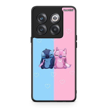 OnePlus 10T Stitch And Angel θήκη από τη Smartfits με σχέδιο στο πίσω μέρος και μαύρο περίβλημα | Smartphone case with colorful back and black bezels by Smartfits