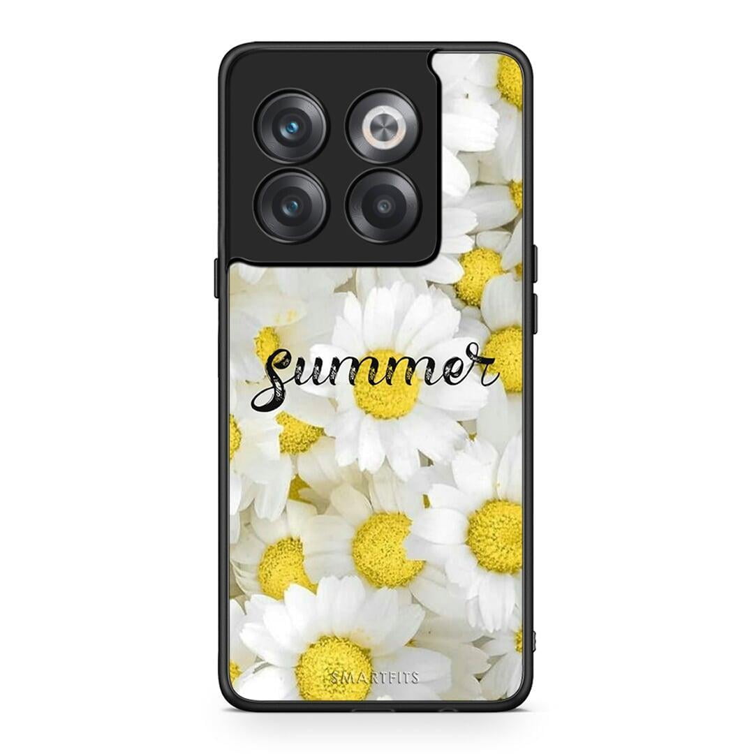 OnePlus 10T Summer Daisies Θήκη από τη Smartfits με σχέδιο στο πίσω μέρος και μαύρο περίβλημα | Smartphone case with colorful back and black bezels by Smartfits