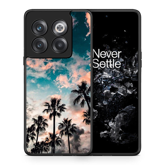 Θήκη OnePlus 10T Sky Summer από τη Smartfits με σχέδιο στο πίσω μέρος και μαύρο περίβλημα | OnePlus 10T Sky Summer case with colorful back and black bezels