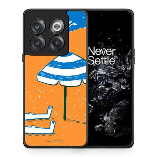 Θήκη OnePlus 10T Summering από τη Smartfits με σχέδιο στο πίσω μέρος και μαύρο περίβλημα | OnePlus 10T Summering case with colorful back and black bezels