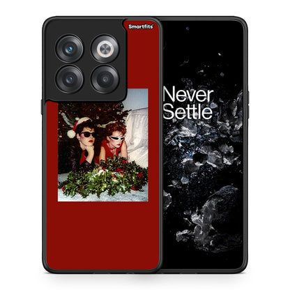 Θήκη OnePlus 10T Waiting For Xmas από τη Smartfits με σχέδιο στο πίσω μέρος και μαύρο περίβλημα | OnePlus 10T Waiting For Xmas case with colorful back and black bezels