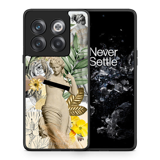 Θήκη OnePlus 10T Woman Statue από τη Smartfits με σχέδιο στο πίσω μέρος και μαύρο περίβλημα | OnePlus 10T Woman Statue case with colorful back and black bezels