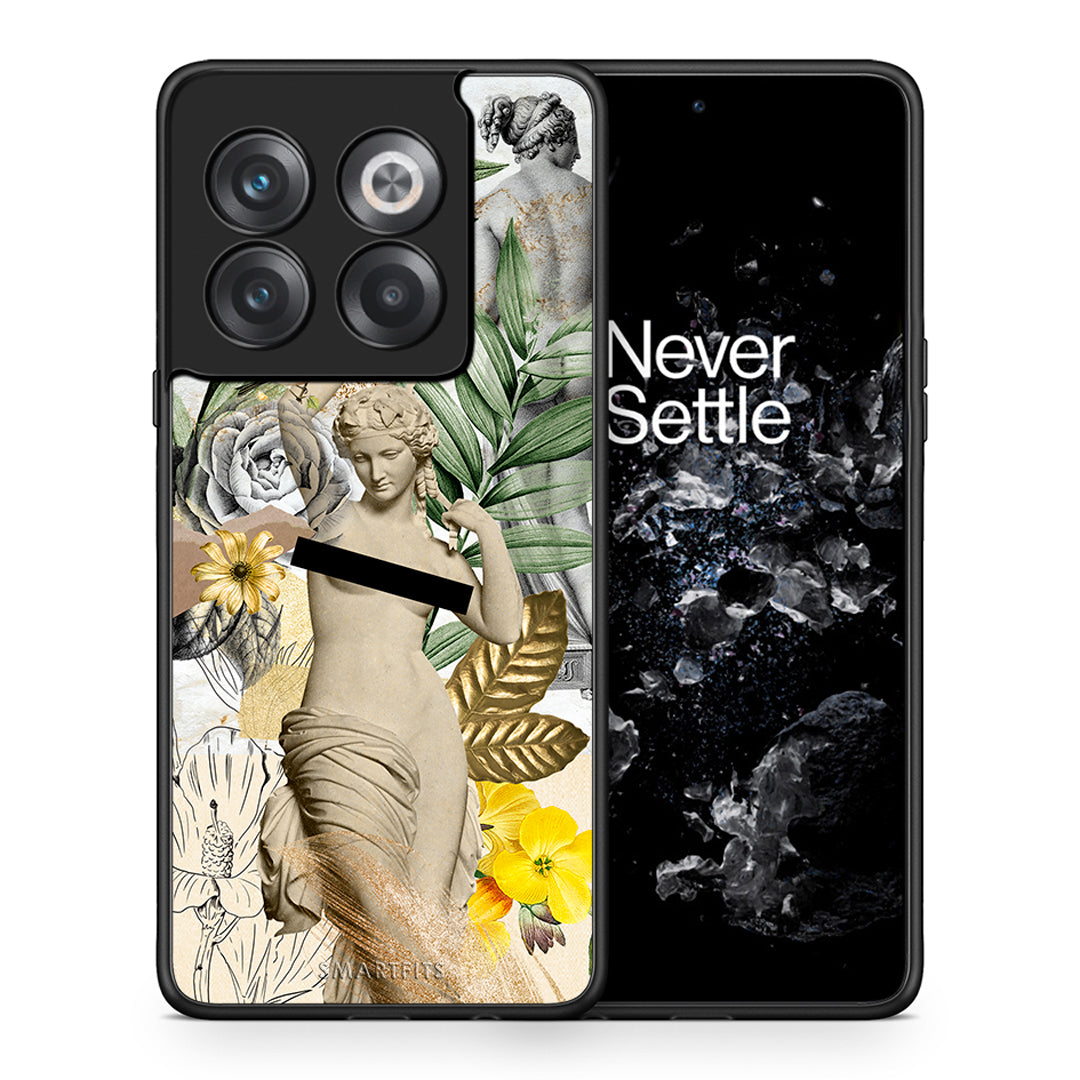 Θήκη OnePlus 10T Woman Statue από τη Smartfits με σχέδιο στο πίσω μέρος και μαύρο περίβλημα | OnePlus 10T Woman Statue case with colorful back and black bezels