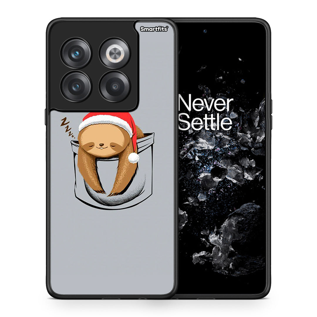 Θήκη OnePlus 10T Xmas Zzzz από τη Smartfits με σχέδιο στο πίσω μέρος και μαύρο περίβλημα | OnePlus 10T Xmas Zzzz case with colorful back and black bezels