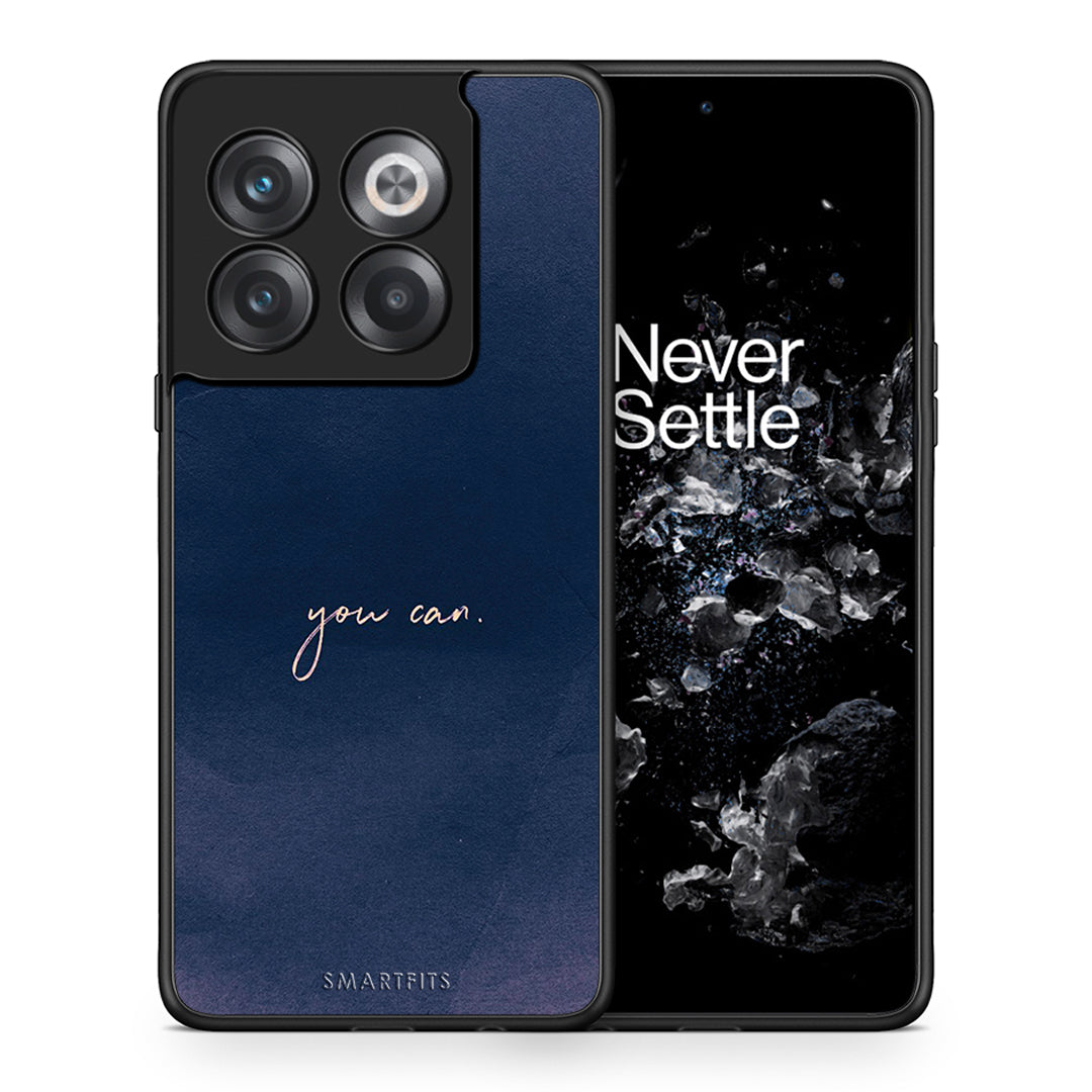 Θήκη OnePlus 10T You Can από τη Smartfits με σχέδιο στο πίσω μέρος και μαύρο περίβλημα | OnePlus 10T You Can case with colorful back and black bezels