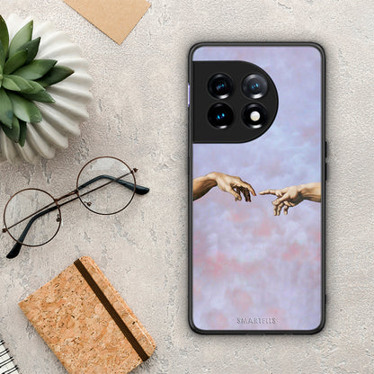 Θήκη OnePlus 11R / ACE 2 5G Adam Hand από τη Smartfits με σχέδιο στο πίσω μέρος και μαύρο περίβλημα | OnePlus 11R / ACE 2 5G Adam Hand Case with Colorful Back and Black Bezels