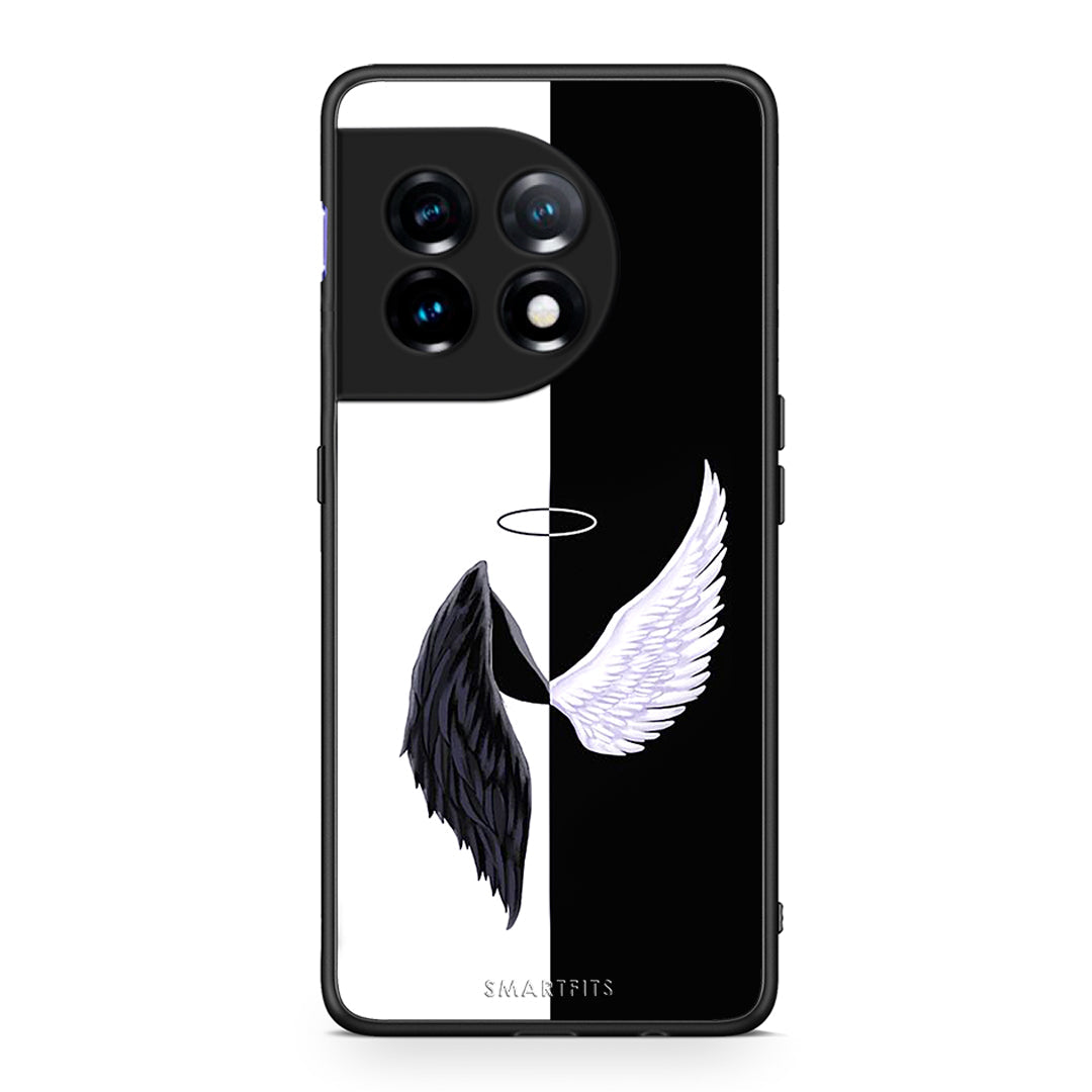 Θήκη OnePlus 11 5G Angels Demons από τη Smartfits με σχέδιο στο πίσω μέρος και μαύρο περίβλημα | OnePlus 11 5G Angels Demons Case with Colorful Back and Black Bezels