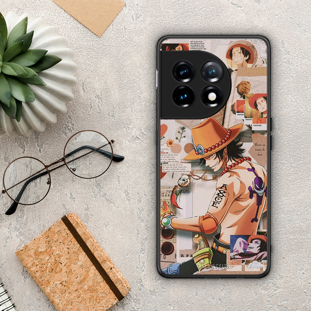 Θήκη OnePlus 11R / ACE 2 5G Anime Collage από τη Smartfits με σχέδιο στο πίσω μέρος και μαύρο περίβλημα | OnePlus 11R / ACE 2 5G Anime Collage Case with Colorful Back and Black Bezels