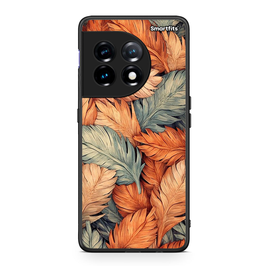 Θήκη OnePlus 11R / ACE 2 5G Autumn Leaves από τη Smartfits με σχέδιο στο πίσω μέρος και μαύρο περίβλημα | OnePlus 11R / ACE 2 5G Autumn Leaves Case with Colorful Back and Black Bezels