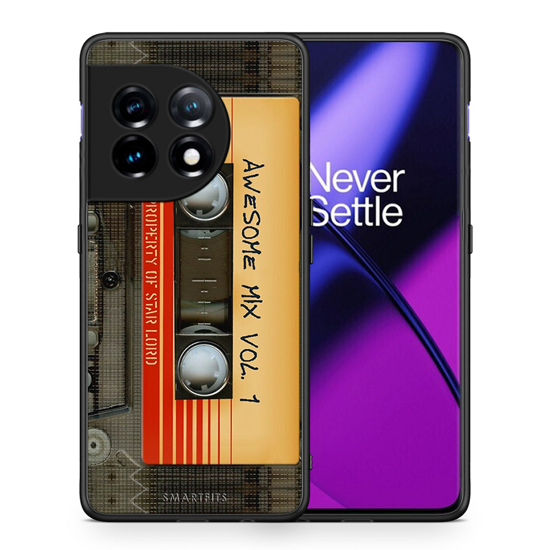 Θήκη OnePlus 11 5G Awesome Mix από τη Smartfits με σχέδιο στο πίσω μέρος και μαύρο περίβλημα | OnePlus 11 5G Awesome Mix Case with Colorful Back and Black Bezels