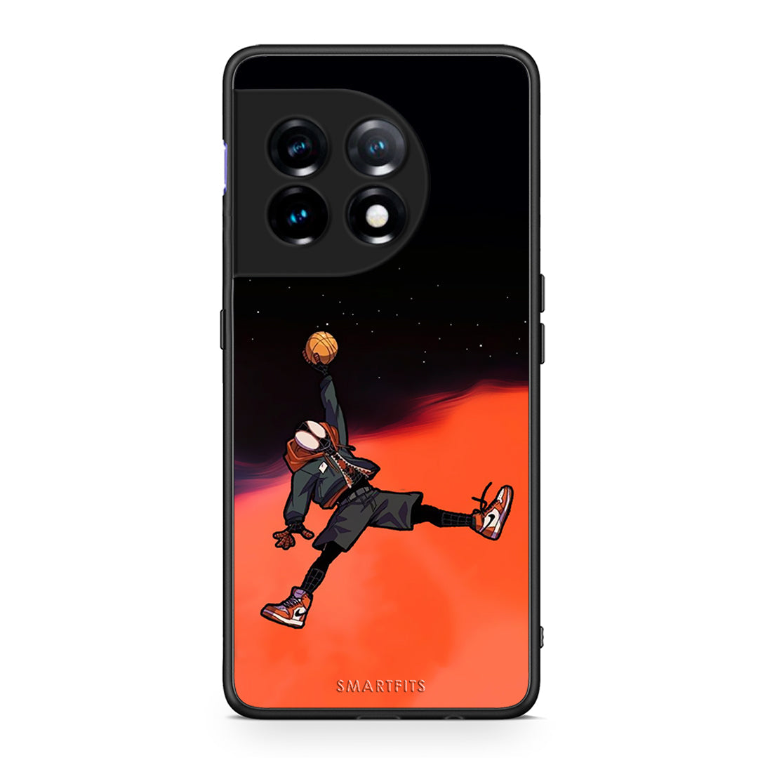 Θήκη OnePlus 11 5G Basketball Hero από τη Smartfits με σχέδιο στο πίσω μέρος και μαύρο περίβλημα | OnePlus 11 5G Basketball Hero Case with Colorful Back and Black Bezels